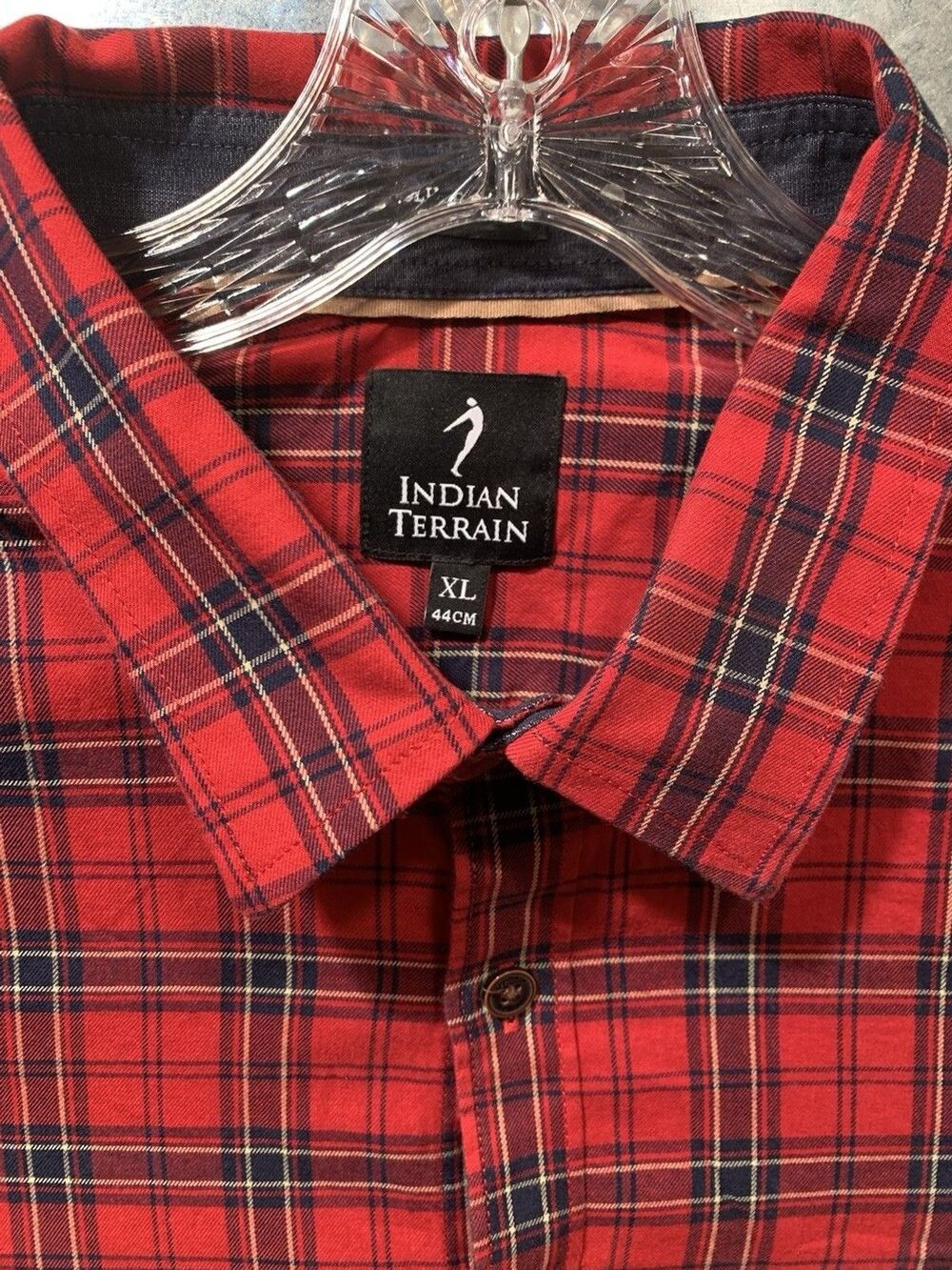 Western/Lumberjack 100% Cotton Slim Fit Shirt Indian Terrain XLarge 44cm NWT
